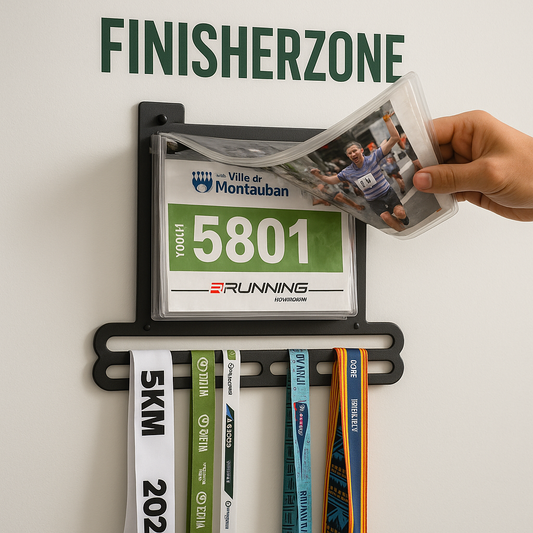 Support Médaille & Dossard - Porte-médailles en métal - Finisherzone