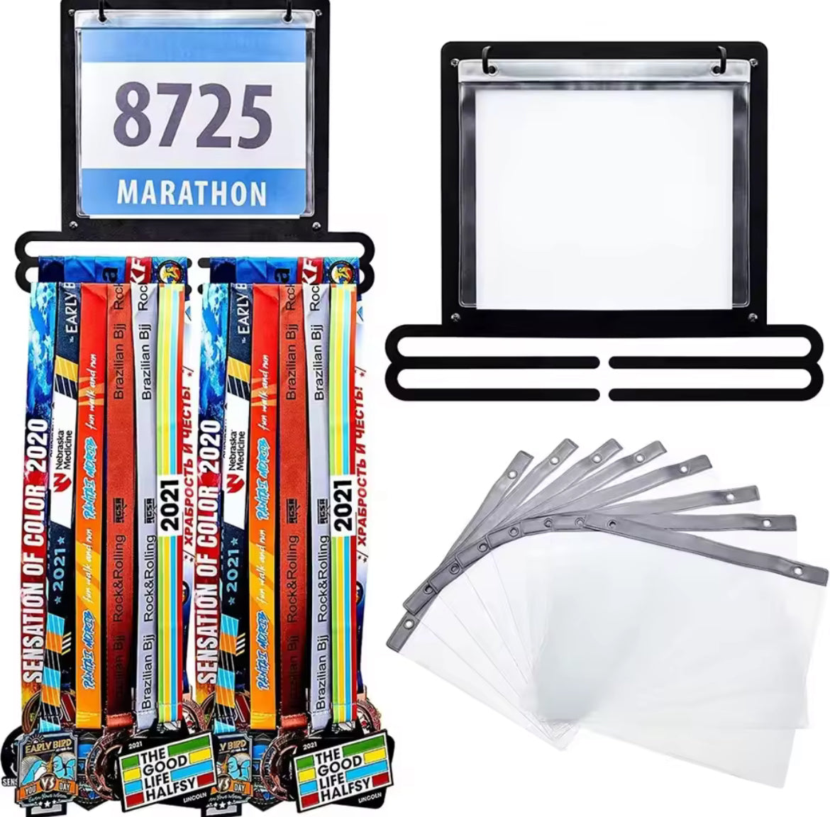 Support Médaille & Dossard - Porte-médailles en métal - Finisherzone