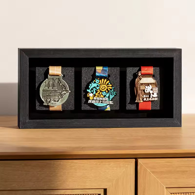 Présentoirs de Médailles Élégants en Bois