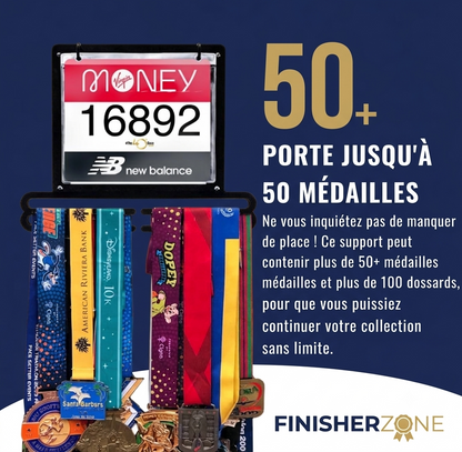 Support Médaille & Dossard - Porte-médailles en métal - Finisherzone