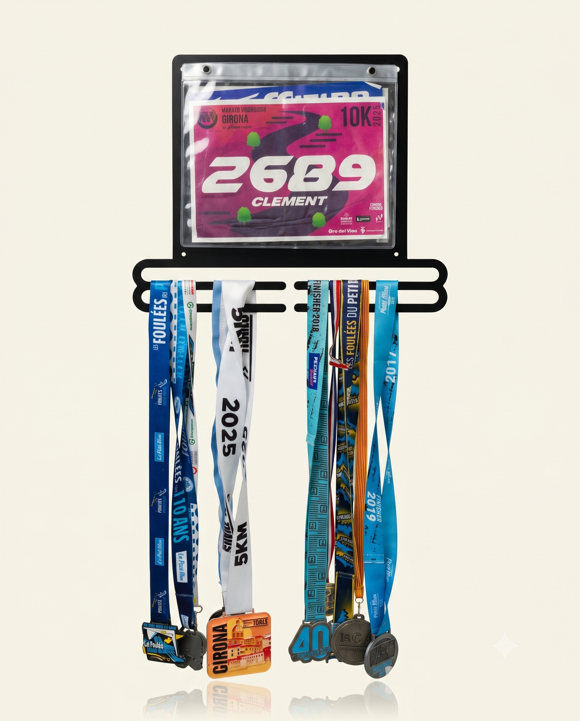 Support Médaille & Dossard - Porte-médailles en métal - Finisherzone