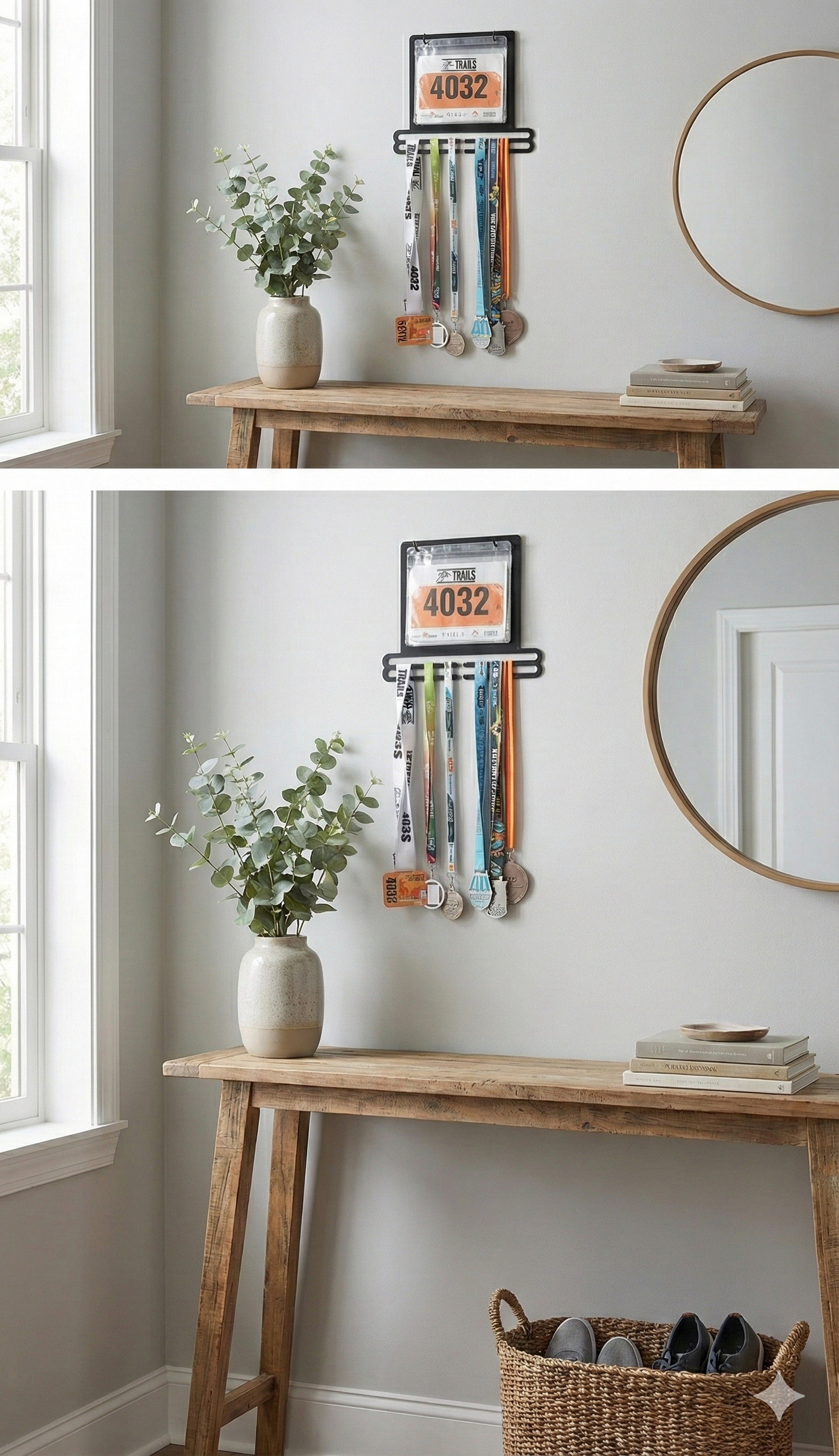 Support Médaille & Dossard - Porte-médailles en métal - Finisherzone