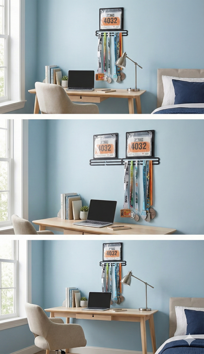 Support Médaille & Dossard - Porte-médailles en métal - Finisherzone